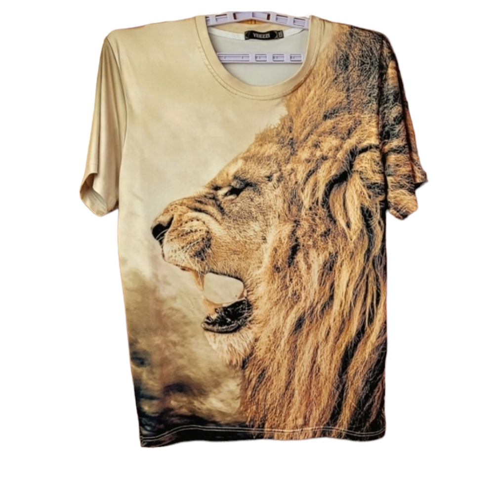 Yeezzi  I Am A Lion Short Sleeve T Shirt Size XXL